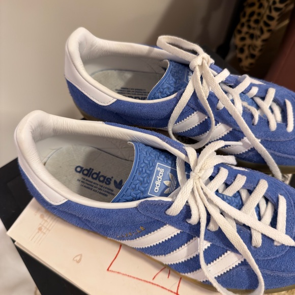 Women’s Blue Adidas Gazelle Indoor - Picture 3 of 6